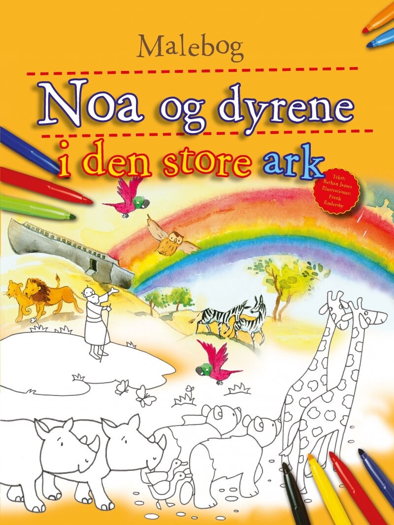 Noa Og Dyrene I Den Store Ark Malebog   Bethan James   Bog