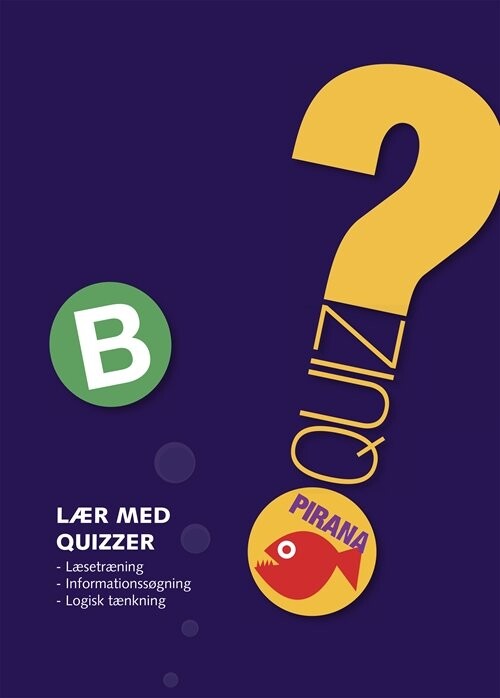 Pirana Lær Med Quizzer B Bog