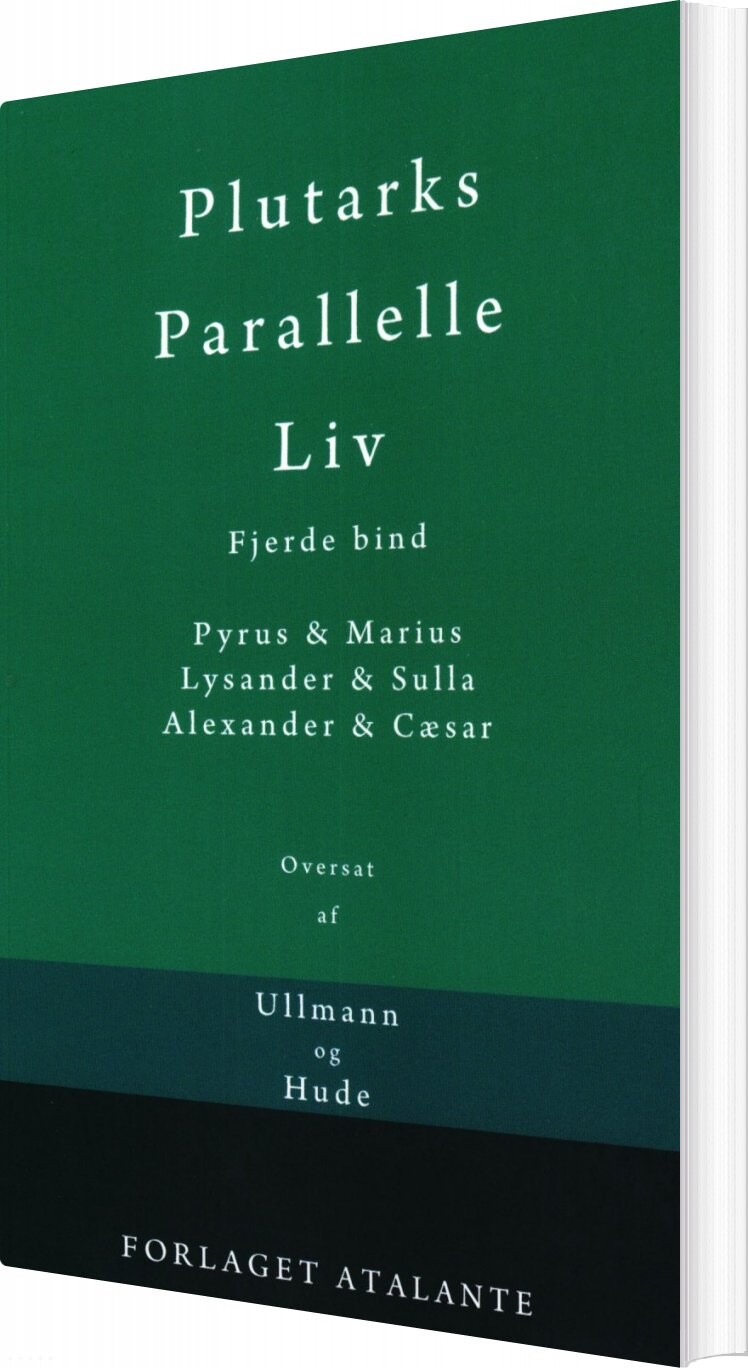 Plutarks Parallelle Liv 4   Plutark   Bog