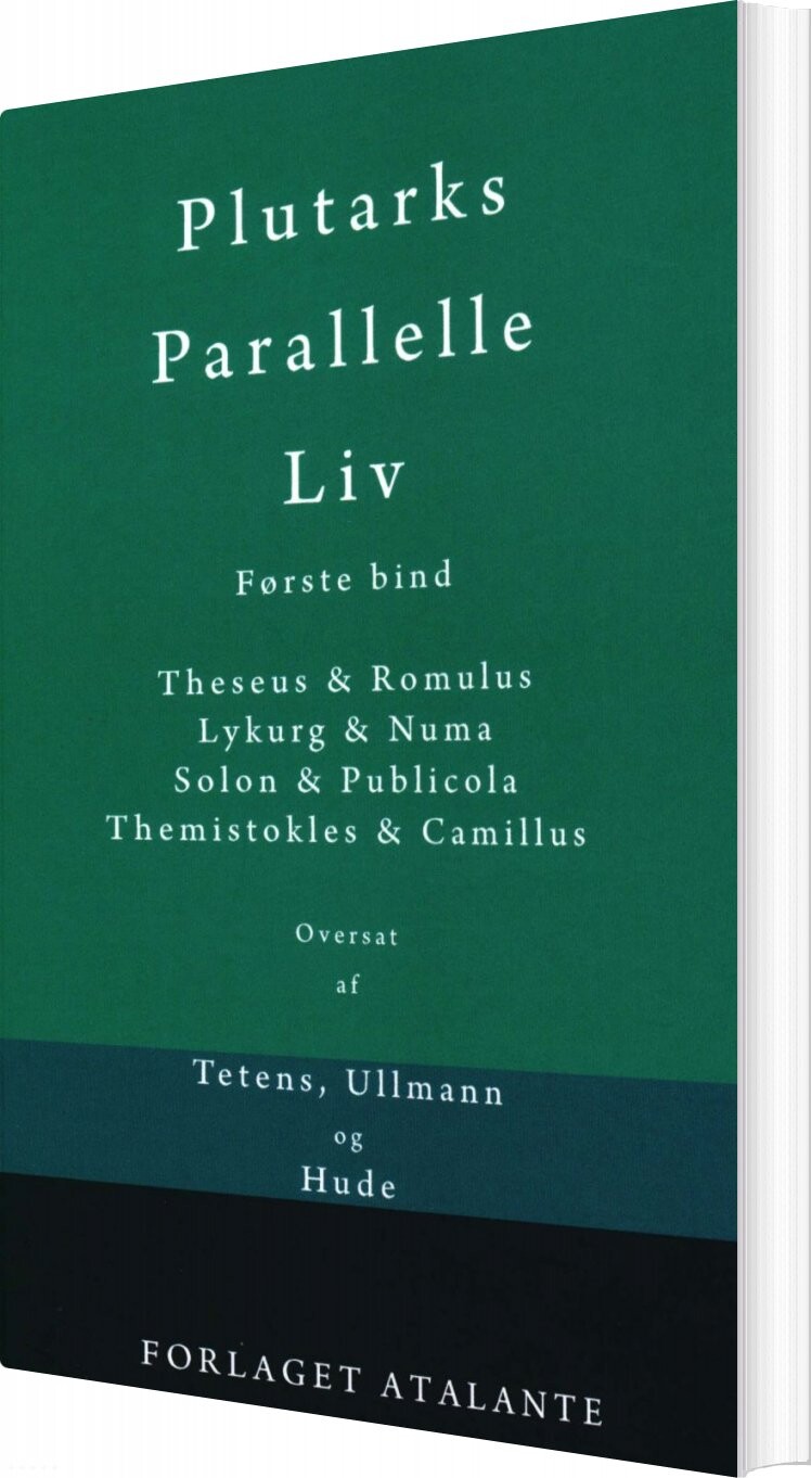 Plutarks Parallelle Liv 1   Plutark   Bog