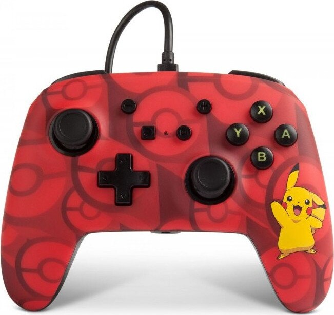 Power A   Nintendo Switch Controller   Pikachu Rød