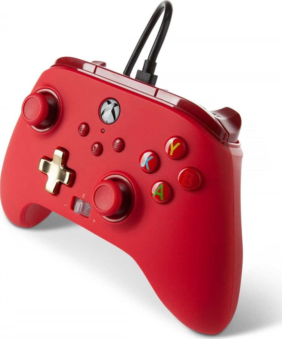 Powera Enhanced Controller   Xbox Series X   Rød
