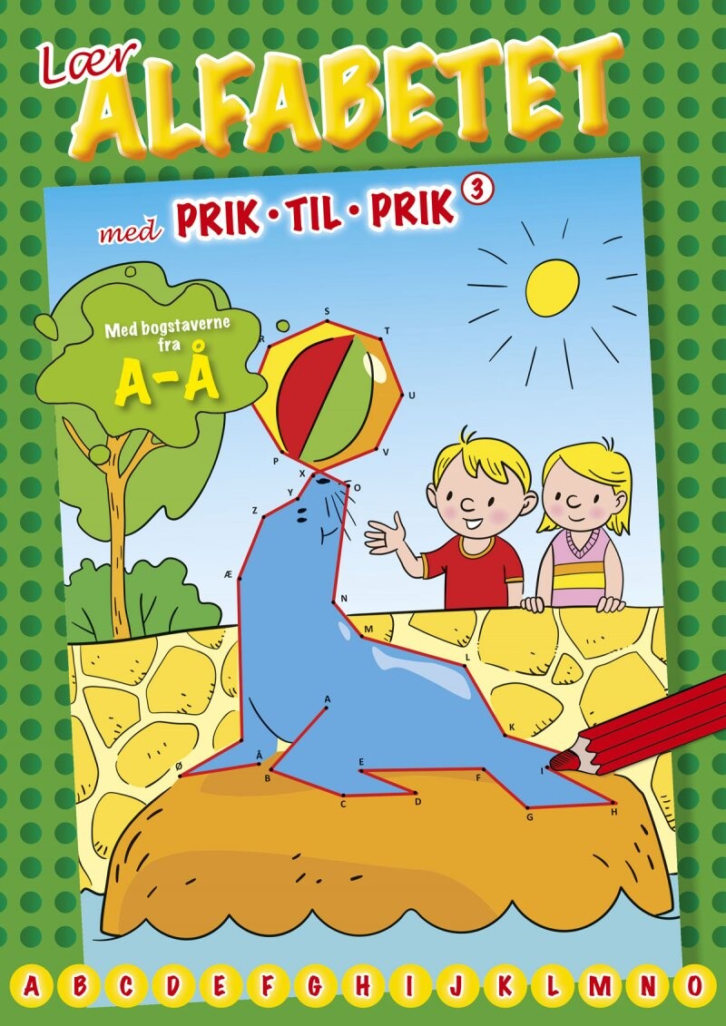 Prik Til Prik Bogstaver Lær Alfabetet Bog