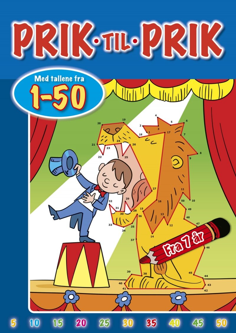Prik Til Prik   Tegninger Med Tal   Cirkus   1 50   Bog