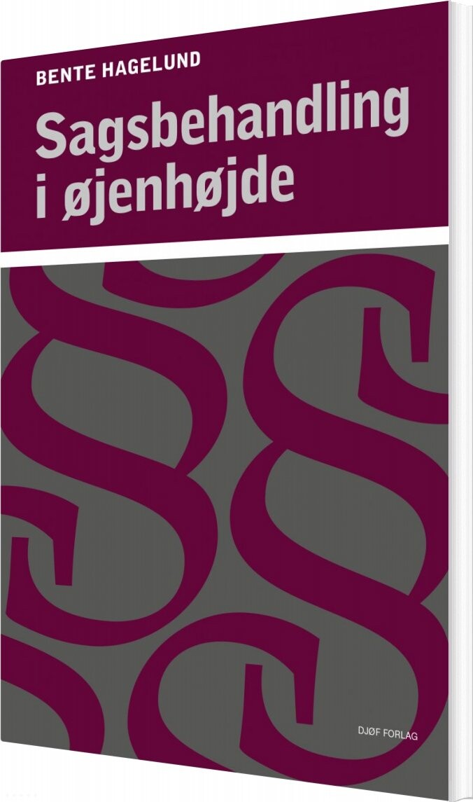Sagsbehandling I øjenhøjde   Bente Hagelund   Bog