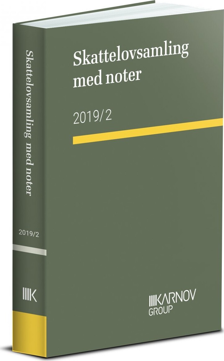 Skattelovsamling Med Noter 2019 2 Af Karnov Group Bog