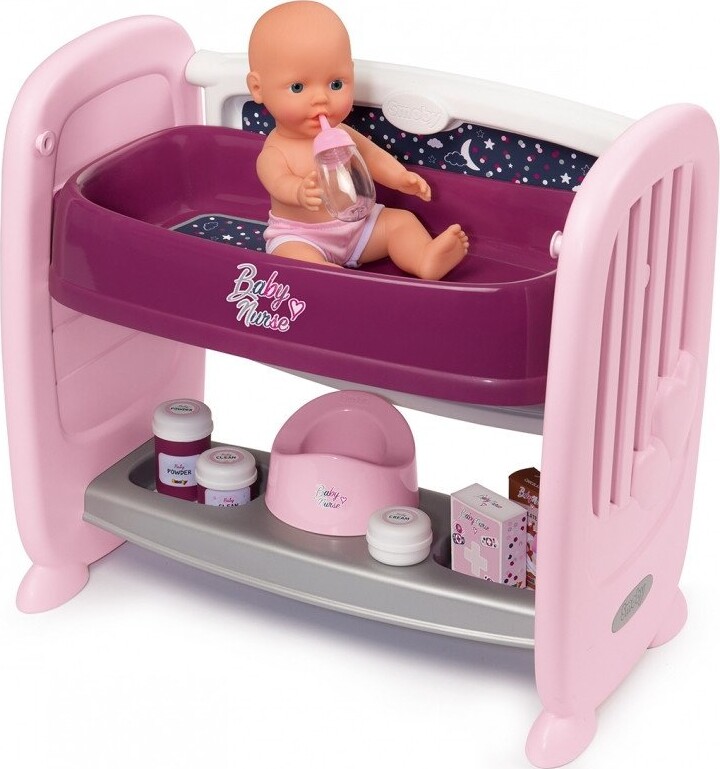 Smoby Baby Nurse   2 I 1 Dukkeseng Og Puslebord