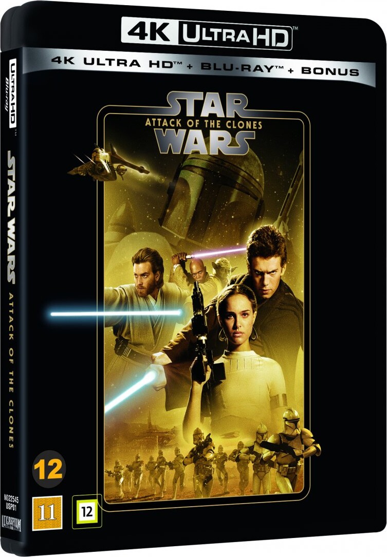 Star Wars: Attack Of The Clones Klonernes Angreb Episode 2 2020 Udgave 4k Blu Ray
