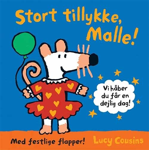Stort Tillykke  Malle    Lucy Cousins   Bog