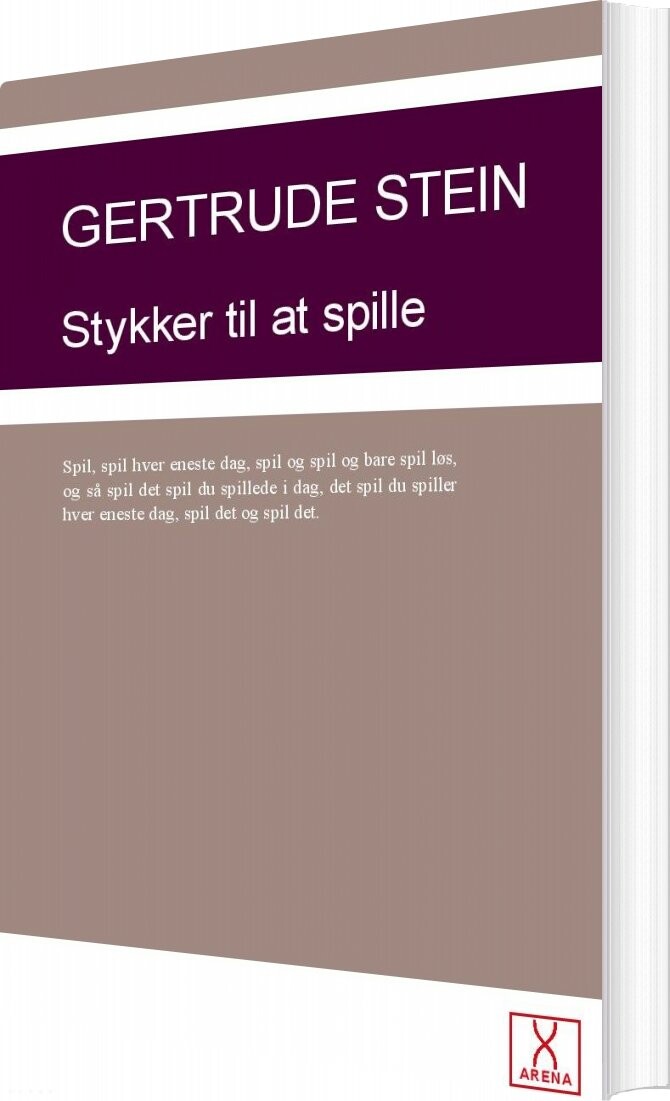 Stykker Til At Spille   Getrtude Stein   Bog