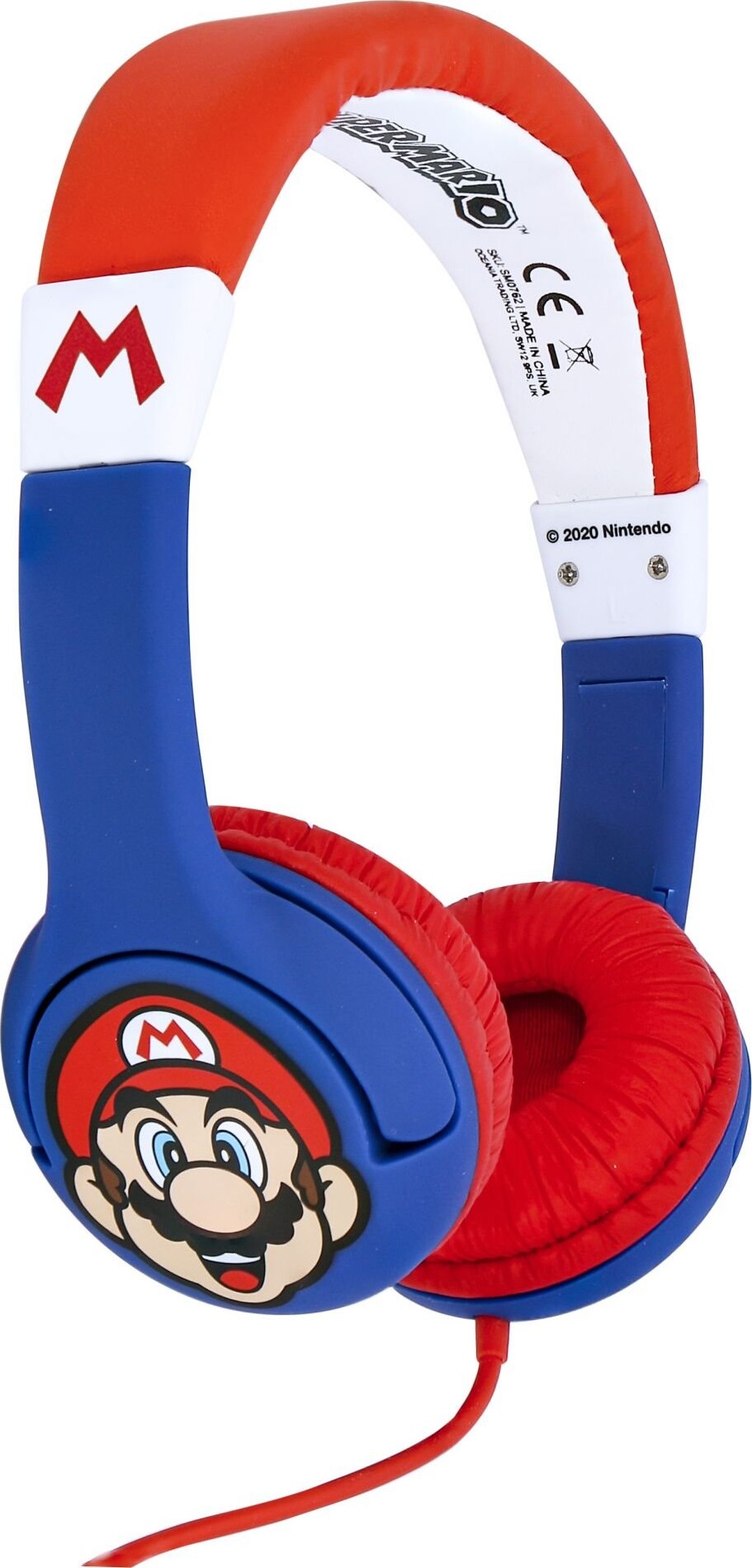 Super Mario   Headset Til Børn   Rød Blå