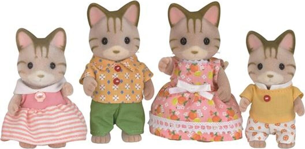 Sylvanian Families Figurer   Stribet Kattefamilie   5180