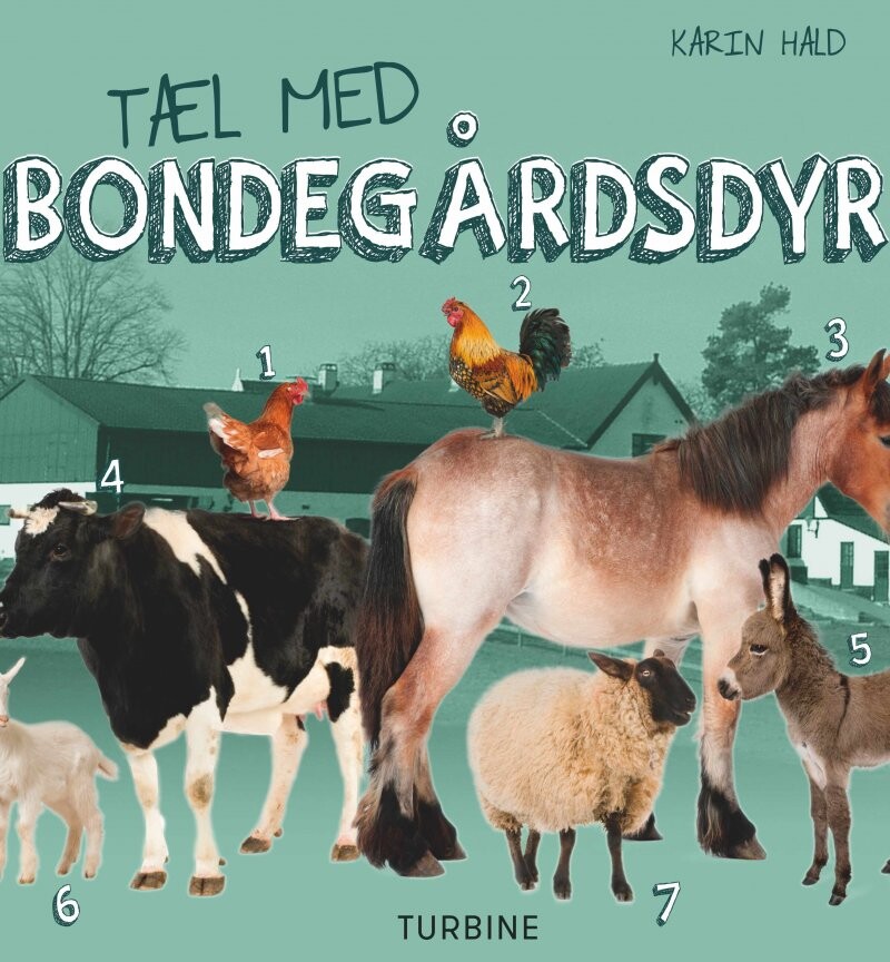 Tæl Med Bondegårdsdyr   Karin Hald   Bog