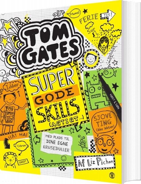 Tom Gates 10 Supergode Skills Agtigt Liz Pichon Bog