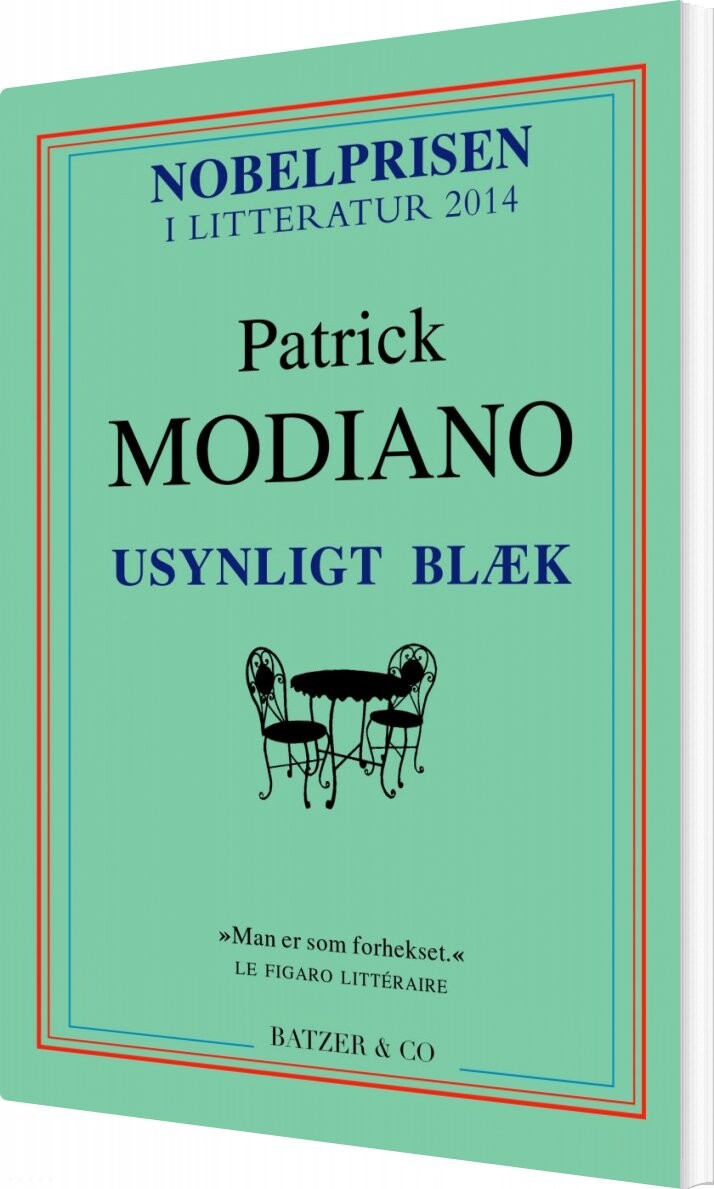 Usynligt Blæk   Patrick Modiano   Bog