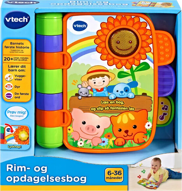 Vtech Babybog Med Lyd Rim Og Opdagelsesbog Dansk Bog