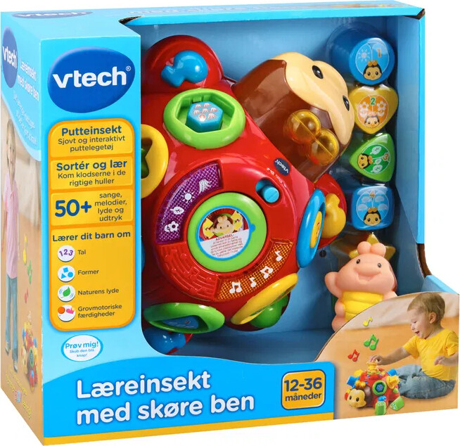 Vtech   Læreinsekt Med Skøre Ben Til Baby   Dansk