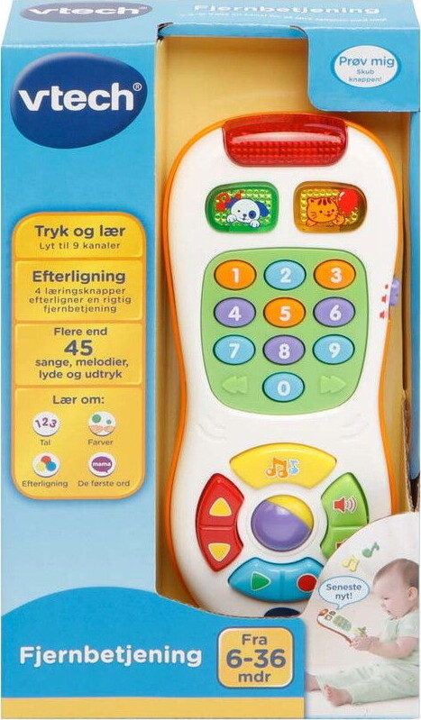 Vtech   Legetøjs Baby Fjernbetjening Med Musik   Dansk