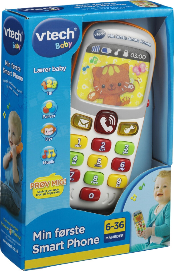 Vtech   Legetøjs Mobiltelefon   Min Første Smartphone