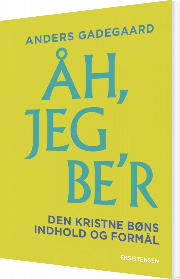 åh  Jeg Be R   Anders Gadegaard   Bog
