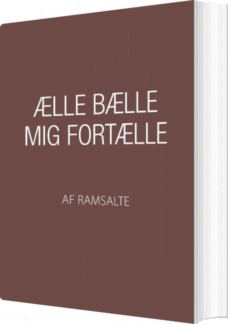 ælle Bælle Mig Fortælle   Ramsalte   Bog