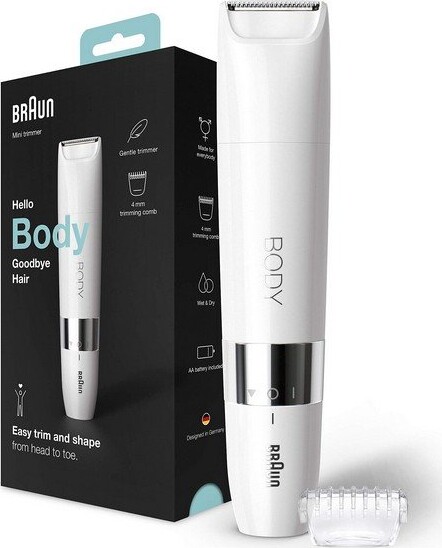 Braun Bs1000   Body Mini Trimmer   Hvid