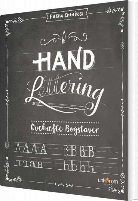 Hand Lettering øvehæfte Bogstaver   Frau Annika   Bog
