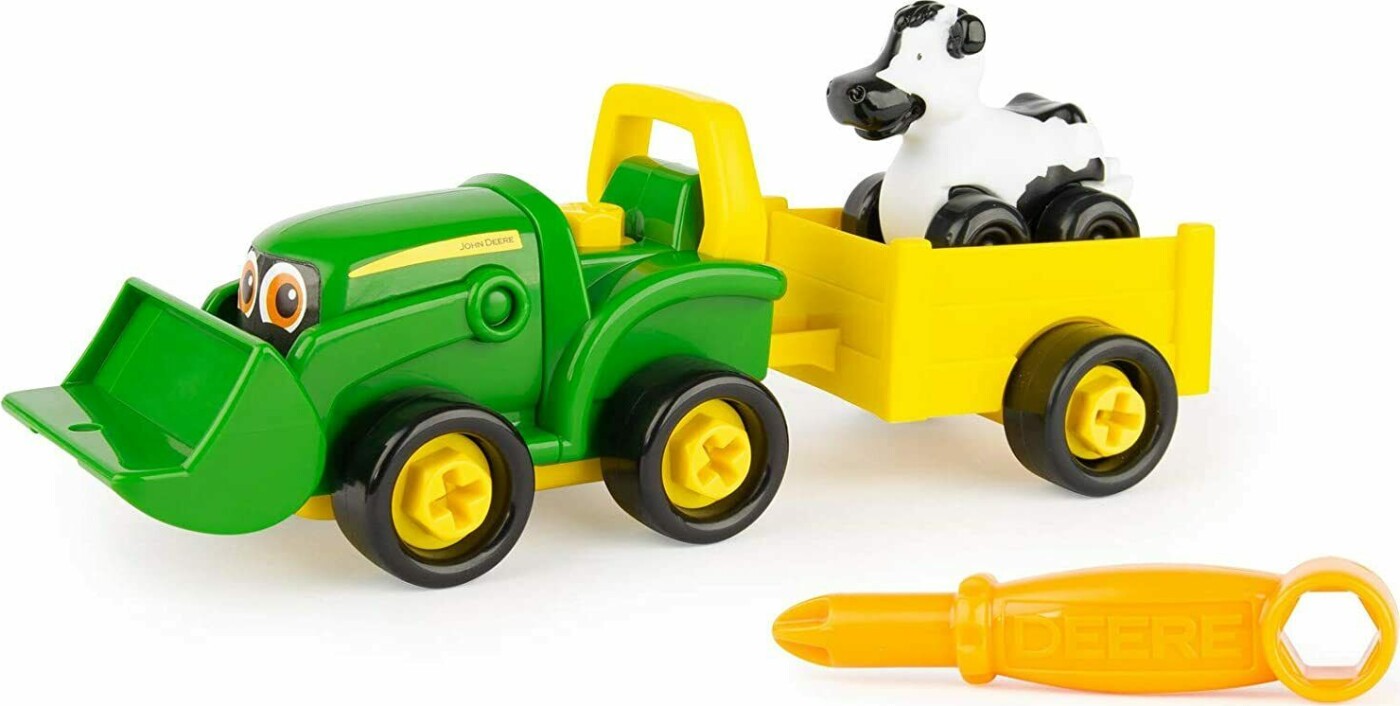 John Deere Traktor Legetøj Med Anhænger   Build A Buddy