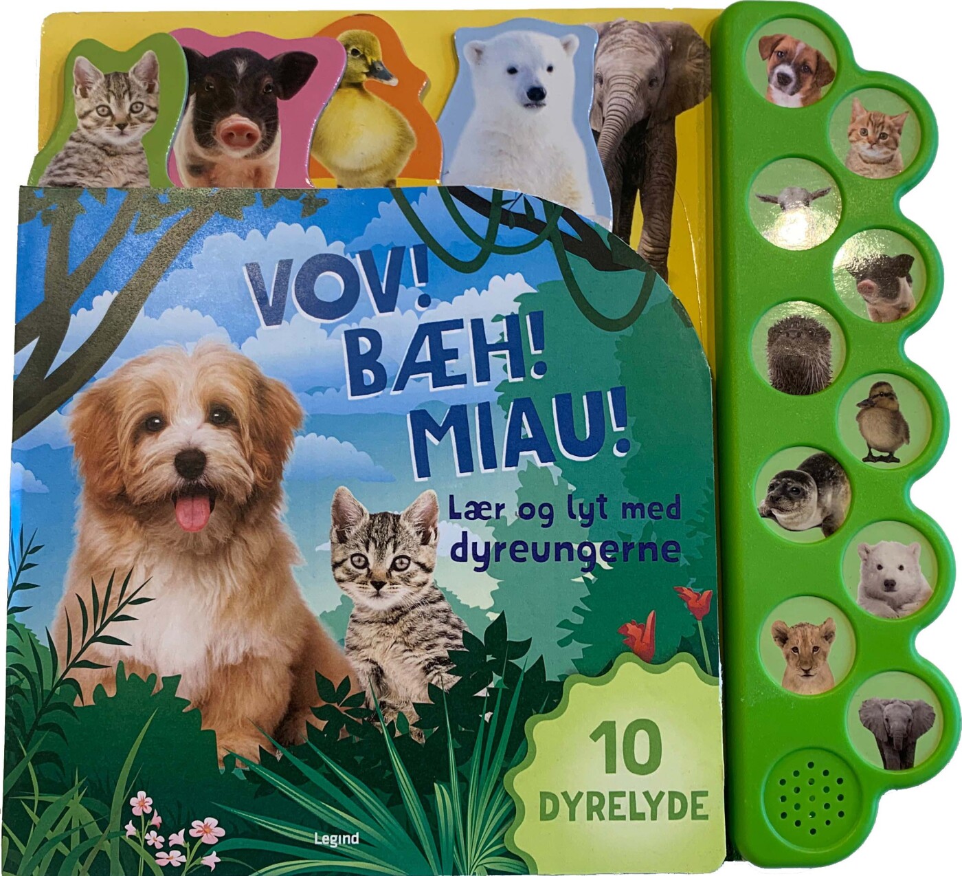 Lær Og Lyt Med Dyreungerne   Bog
