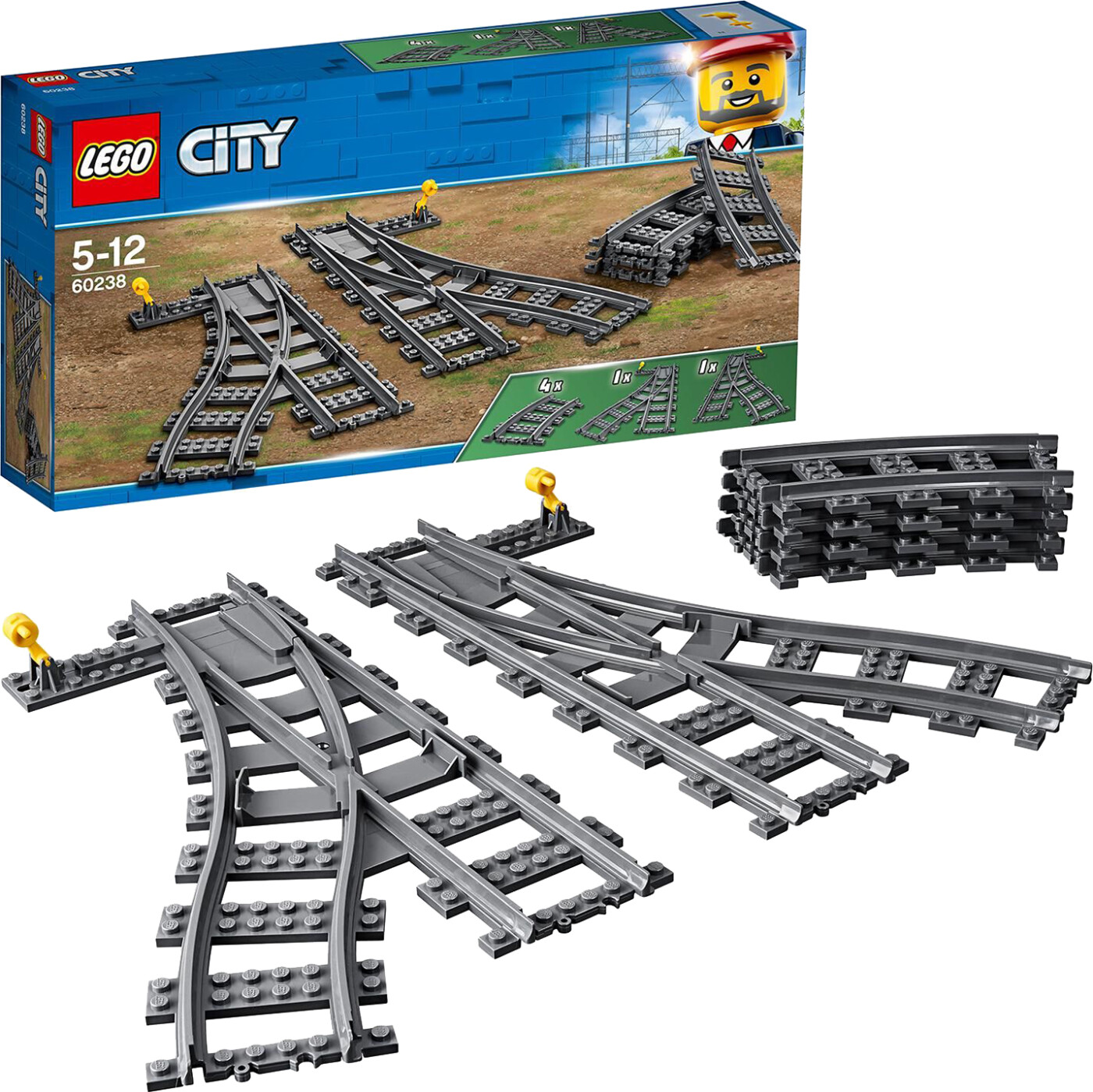 Lego City   Skiftespor Pakke Med 6 Dele