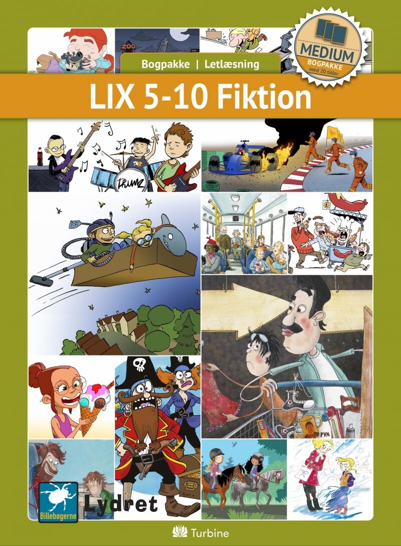 Lix 5 10 Fiktion   Medium 20 Bøger   Bog