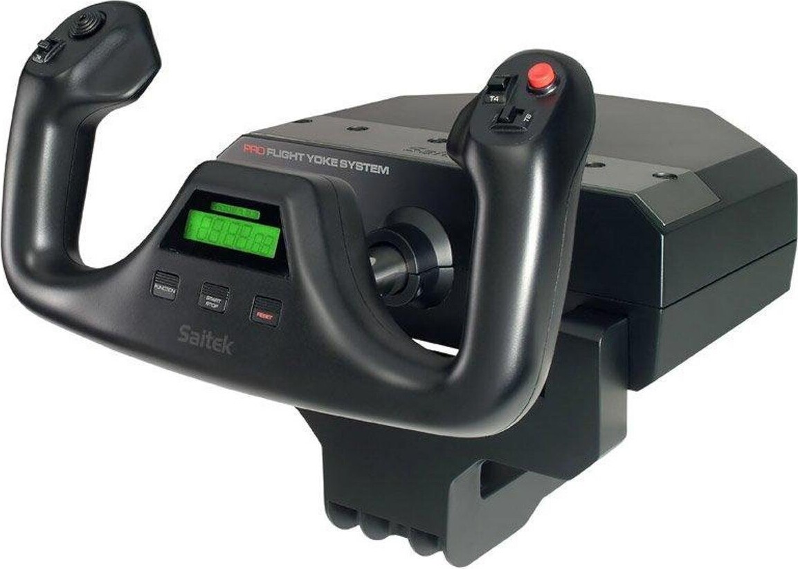 Logitech   G Saitek Pro Flight Yoke System Joystick Til Mac Og Pc