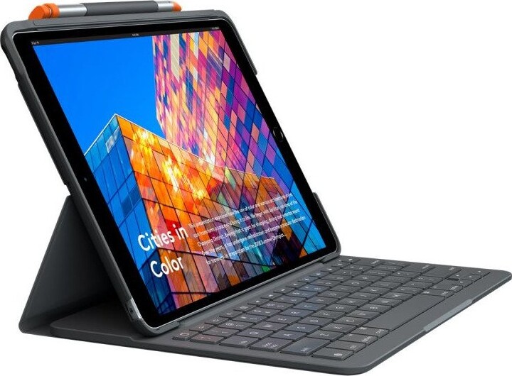 Logitech Slim Folio   10 2 Quot  Ipad 7  Generation   Graphite