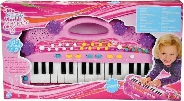 My Music World   Legetøjs Keyboard   Lyserød   39 Cm