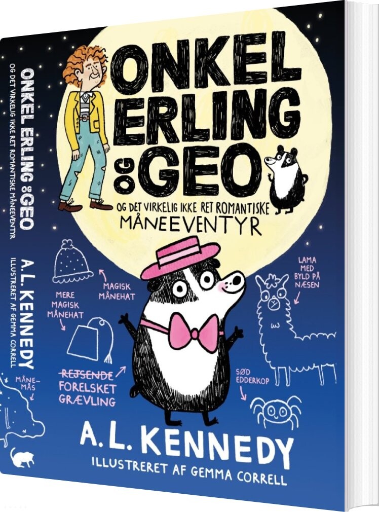 Onkel Erling Og Geo Og Det Virkelig Ikke Ret Romantiske Måneeventyr   A L  Kennedy   Bog