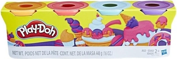 Play Doh Modellervoks   Sæt Med 4 Farver