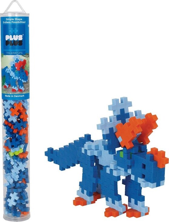 Plus Plus Brikker   Dinosaur Triceratops   Tube Med 100 Dele