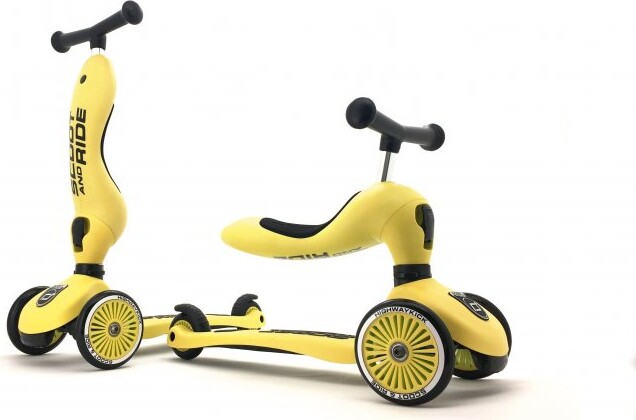 Scoot And Ride Highwaykick 1   Løbehjul Og Løbecykel   Gul