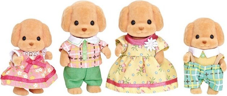 Sylvanian Families Figurer   Puddel Hundefamilie   5259