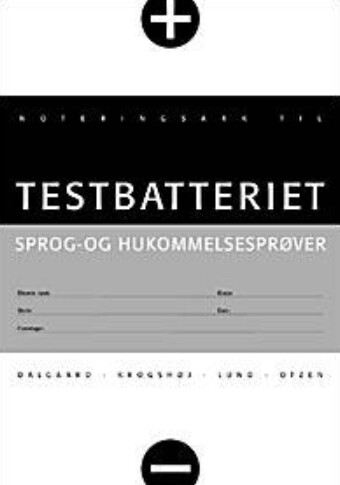 Testbatteriet Noteringsark 10 Stk Elsebeth Otzen Bog