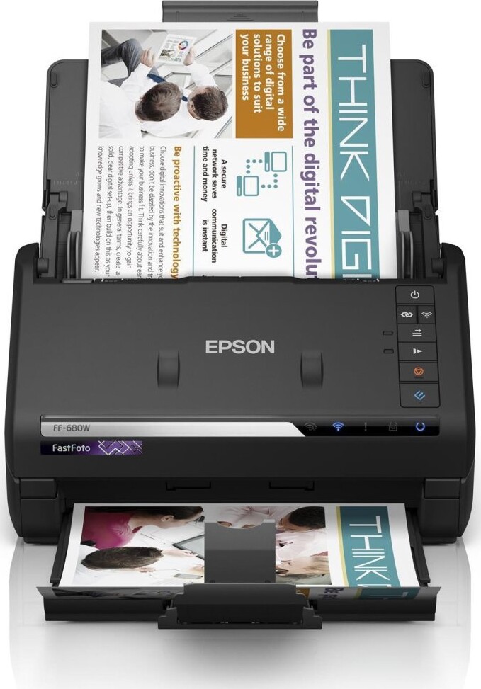 Epson Dual Face Scanner   300 Dpi Usb Wifi   Ff680w   Sort