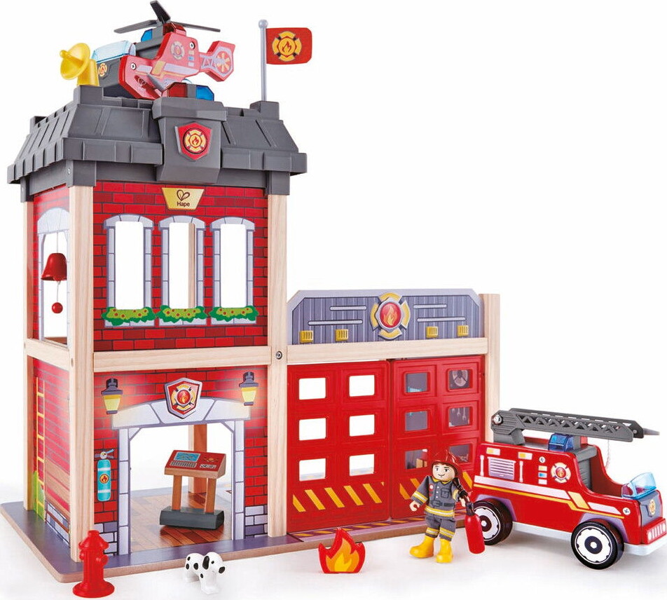 Hape Brandstation Legesæt Med Brandbil