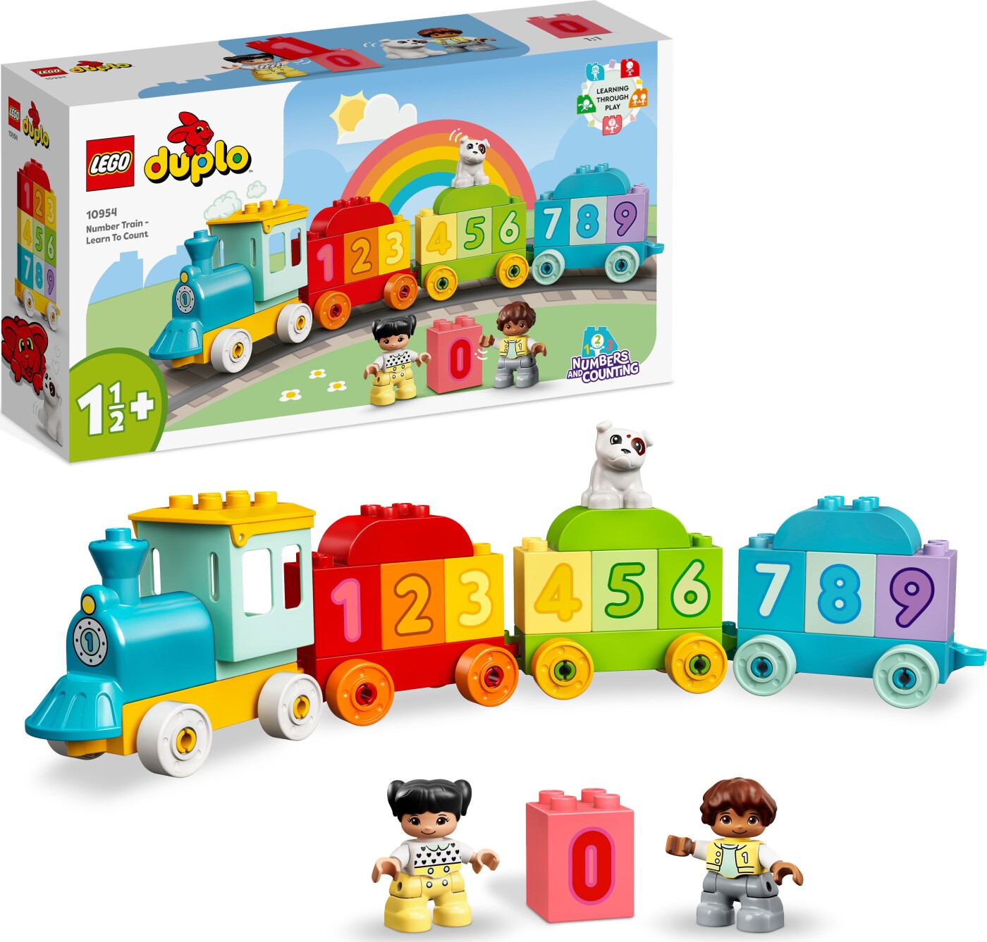Lego Duplo Tog Med Tal Lær At Tælle 10954