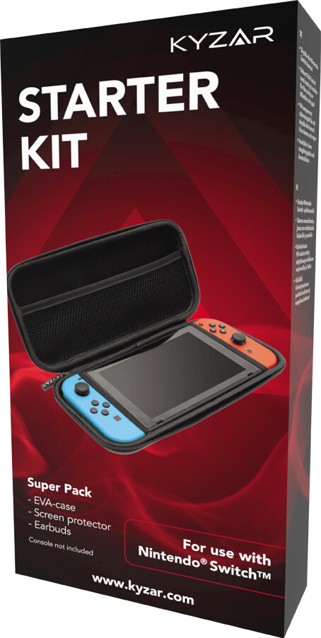 Nintendo Switch Starter Kit Med Case Earbuds Og Beskytter