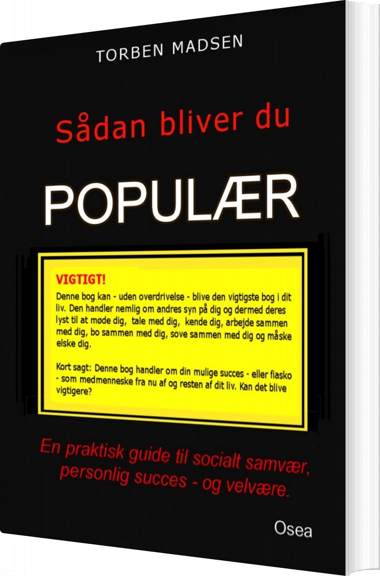 Sådan Bliver Du Populær Torben Madsen Bog