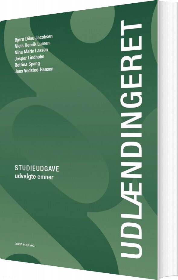 Udlændingeret Studieudgave Bjørn Dilou Jacobsen Bog